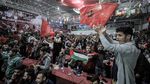 Euforia Warga Palestina Ikut Rayakan Kemenangan Maroko