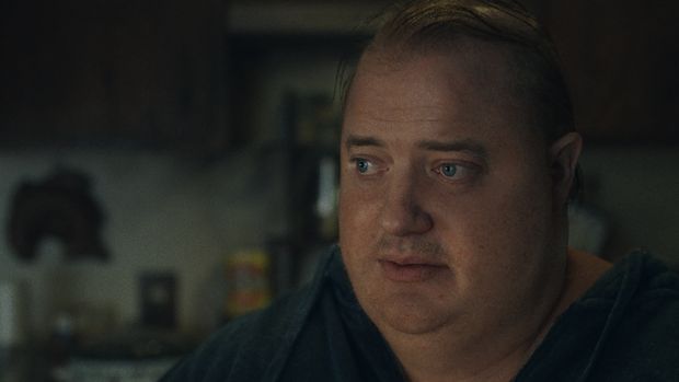 Brendan Fraser dalam film The Whale (2022)