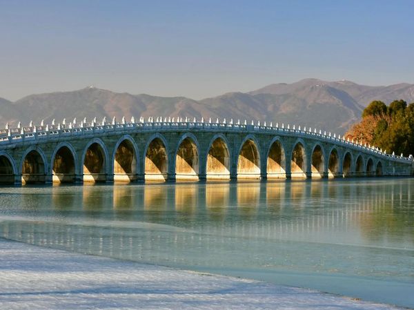 Foto: Keajaiban Jembatan 17 Lengkung di China