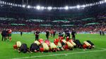Momen Timnas Maroko Sujud Syukur Rayakan Kemenangan Atas Spanyol