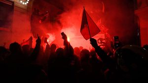 Pesta Kemenangan Timnas Maroko di Paris Berujung Ricuh