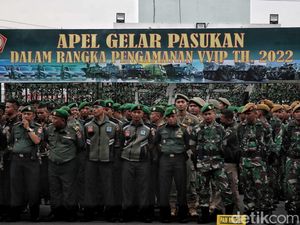 TNI-Polri Gelar Apel Pengamanan Pernikahan Kaesang dan Erina