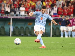 Pablo Sarabia gagal membawa Spanyol menyetarakan kala sepakan 12 pasnya membentur tiang.