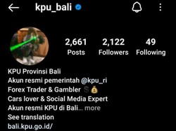 Akun Instagram KPU Bali Diretas, Kini Jadi Forex Trader