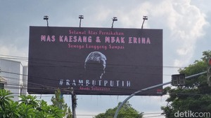 Ganjar Buka Suara soal Baliho Rambut Putih Selamati Kaesang-Erina di Solo