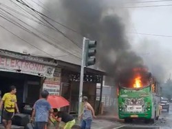 Penyebab Bus Metro Deli Terbakar Diduga Korsleting Listrik