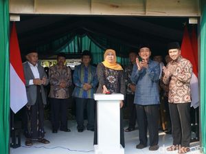 Groundbreaking Kantor MUI Jatim, Khofifah Bicara Soal Peradaban Umat Islam