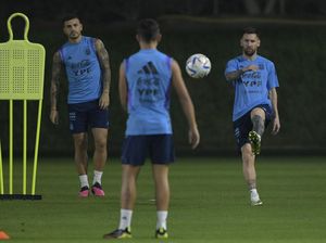 Intip Latihan Messi Cs Sebelum Tantang Belanda di Perempatfinal
