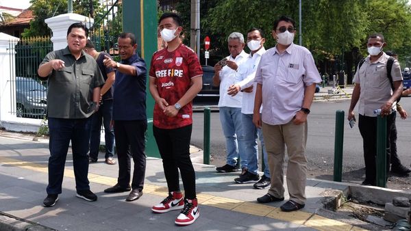 Momen Erick Thohir dan Bahlil Cek Persiapan Pernikahan Kaesang-Erina
