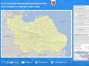 PVMBG Catat Seluruh Wilayah Surabaya Rawan Gempa-Potensi Terjadi Retakan Tanah PVMBG Catat Seluruh Wilayah Surabaya Rawan Gempa-Potensi Terjadi Retakan Tanah