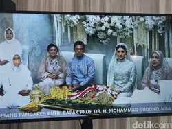 Anggunnya Erina Gudono Kenakan Kebaya Muslim Saat Semakan Al-Quran