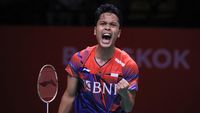 Aksi Jojo dan Ginting Lolos Semifinal BWF World Tour Finals 2022