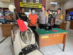 Maling Ini Pura-Pura Kehabisan Bensin, Ternyata Dorong Motor Curian