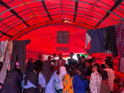 Giliran HIPMI Jaya Salurkan Bansos untuk Korban Gempa Cianjur
