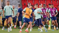 Pada perempat final Piala Dunia 2022, Brasil akan bertemu dengan Kroasia, yang lolos usai menang adu penalti melawan Jepang. (Khalil Bashar/Getty Images)