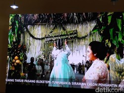 Awali Prosesi Siraman, Kakak Laki-laki Erina Pasang Bleketepe-Cethik Geni