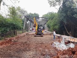 Perbaikan Segera Rampung, Jembatan Cisadane Bogor Coba Dibuka Bulan Ini