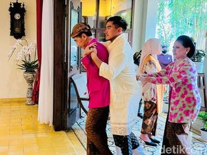 Momen Kaesang Pangarep Digendong Jokowi Usai Proses Siraman