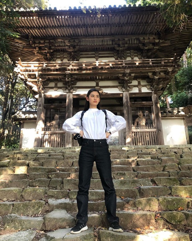 Rikako Yagi saat berada di Kastil/Sumber: IG @yagirikaco_official