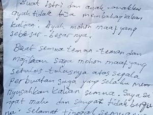 Isi Surat Wasiat Pekerja Toko Bangunan Sidoarjo yang Gantung Diri di Gudang Isi Surat Wasiat Pekerja Toko Bangunan Sidoarjo yang Gantung Diri di Gudang