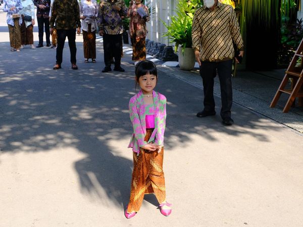 Potret Menggemaskan Sedah Mirah di Acara Siraman Kaesang