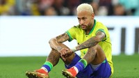 Neymar akhiri Piala Dunia 2022 bersama Timnas Brasil di babak perempatfinal. Tim Samba kalah dari Kroasia pada adu penalti (Reuters)
