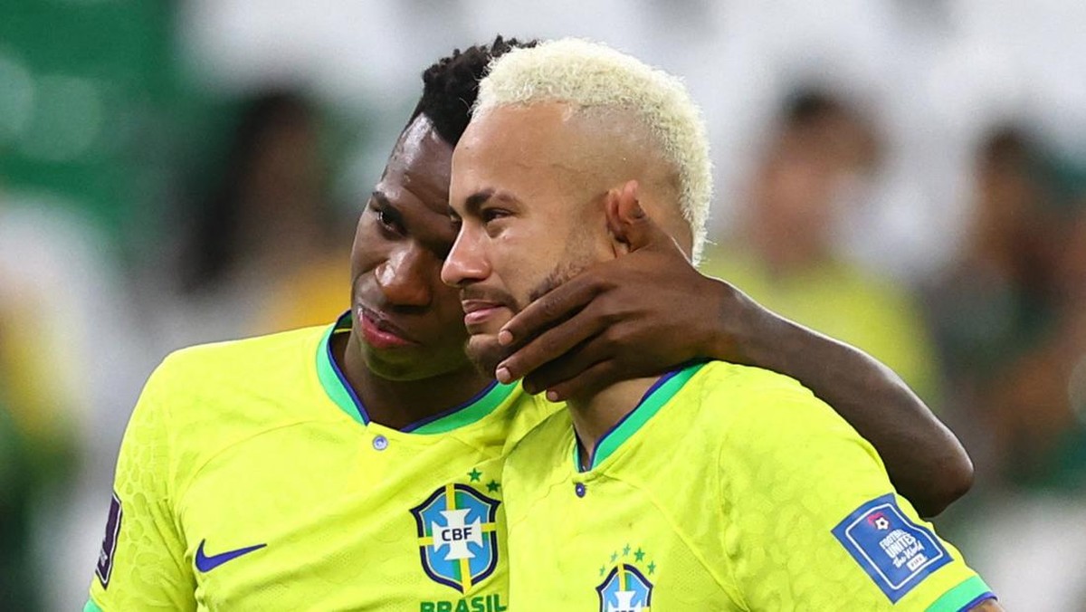 Neymar mendukung Vinicius Junior memenangi Ballon dOr tahun ini. (Foto: REUTERS/HANNAH MCKAY)