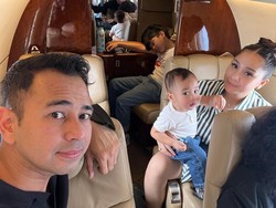 Naik Jet Pribadi, Raffi Ahmad Boyong Keluarga ke Nikahan Kaesang