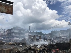 Tragedi Kebakaran Besar di Ambon Hanguskan Rumah Warga-2 Orang Tewas