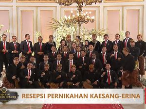 Giliran Paspampres Foto Bareng di Nikahan Kaesang-Erina, Begini Gayanya