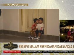 Imutnya! Sedah Mirah Cium Pipi Al Nahyan di Nikahan Kaesang-Erina