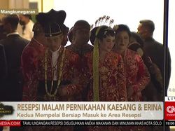 Resepsi Malam Pernikahan, Kaesang Pakai Tutup Kepala Sultan Mataram