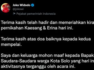 Jokowi: Terima Kasih Doa Terbaiknya untuk Kedua Mempelai Jokowi: Terima Kasih Doa Terbaiknya untuk Kedua Mempelai