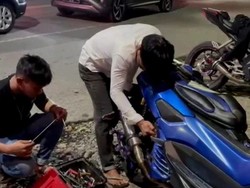 Cipta Kondisi Jelang Nataru, Polisi di Makassar Sita 33 Knalpot-Pelat Palsu