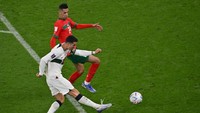 Duel Maroko vs Portugal berlangsung di Stadion Al Thumama, Sabtu (10/12/22) malam WIB.