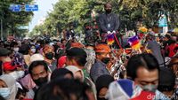 Suasana Loji Gandrung Jelang Kirab Pernikahan Kaesang-Erina