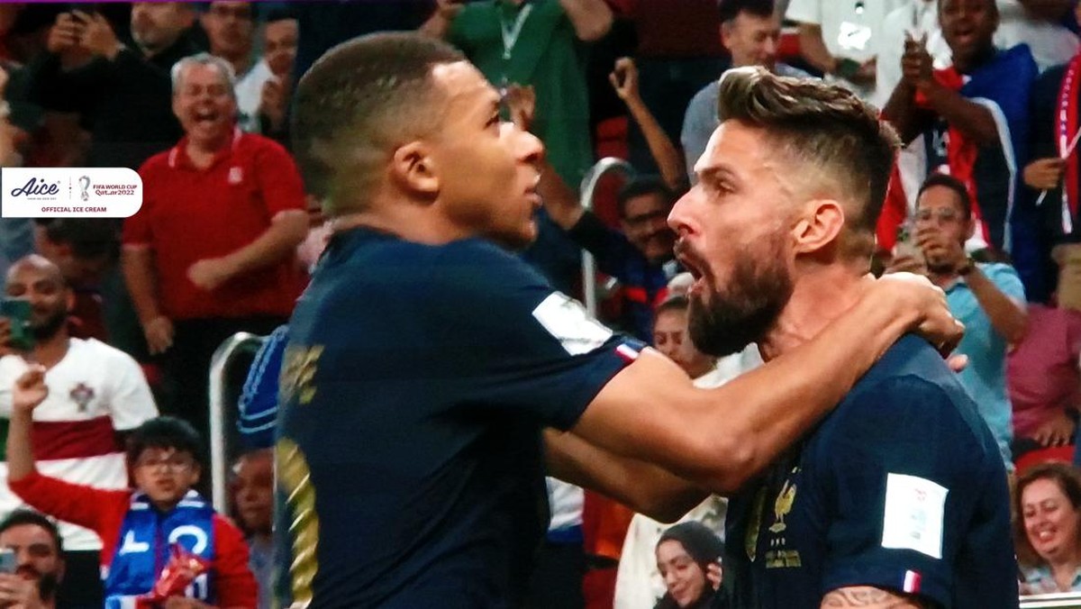 Kylian Mbappe dan Olivier Giroud. (Foto: Istimewa)