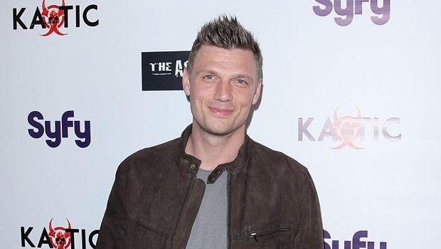 LOS ANGELES, CALIFORNIA - APRIL 01:  Singer Nick Carter on the red carpet for the Premiere of Syfy's 