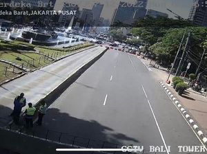 Ada Demo di Patung Kuda, Lalin Menuju Istana Ditutup Pagi Ini Ada Demo di Patung Kuda, Lalin Menuju Istana Ditutup Pagi Ini