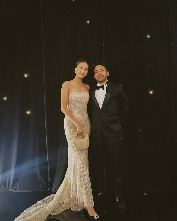 Anya Geraldine dan Pacar saat di Pernikahan Chelsea Islan/Sumber: IG @anyageraldine