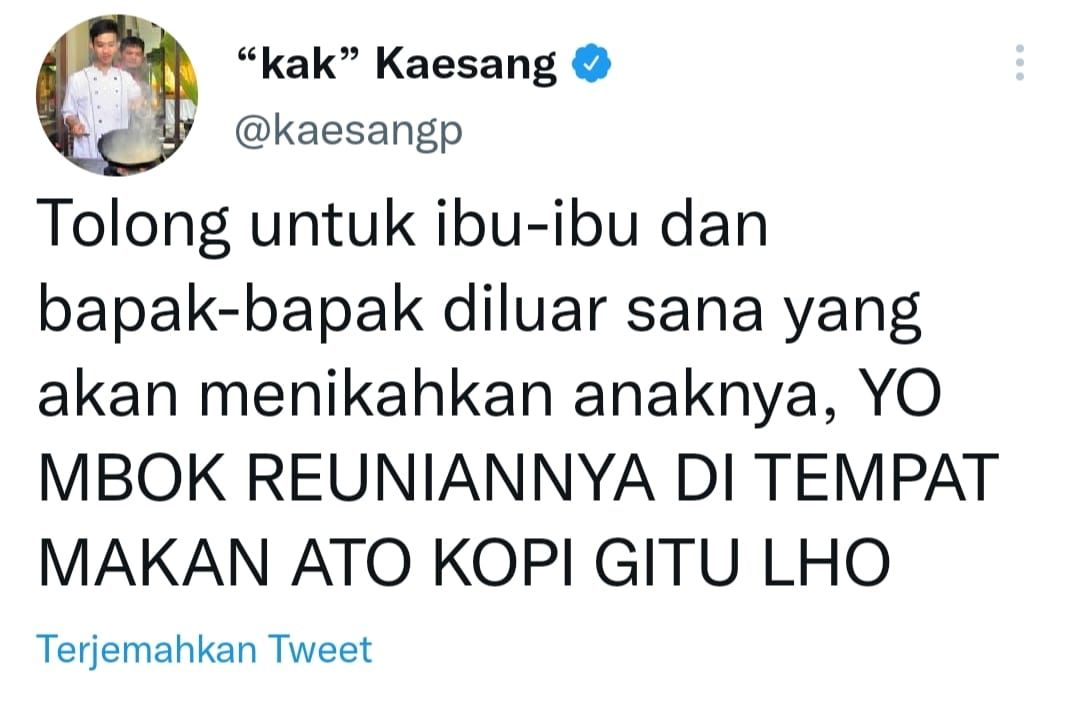 Cuitan Kocak Kaesang Pasca Menikah