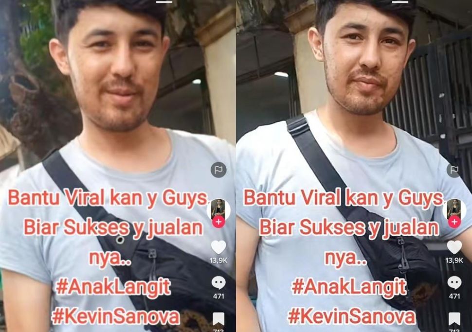 Kevin Sanova pesinetron yang banting setir jadi penjual roti keliling.