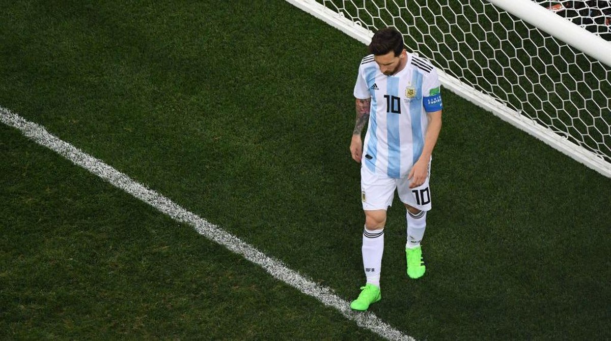Lionel Messi pernah kalah dari Kroasia pada 2018 silam. Foto: AFP via Getty Images/KIRILL KUDRYAVTSEV