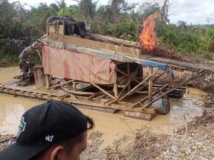 Polisi Razia Tambang Emas Ilegal di Merangin, 2 Pelaku Ditangkap