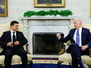 Biden Bertemu Zelensky di Amerika Serikat, Begini Momennya Biden Bertemu Zelensky di Amerika Serikat, Begini Momennya