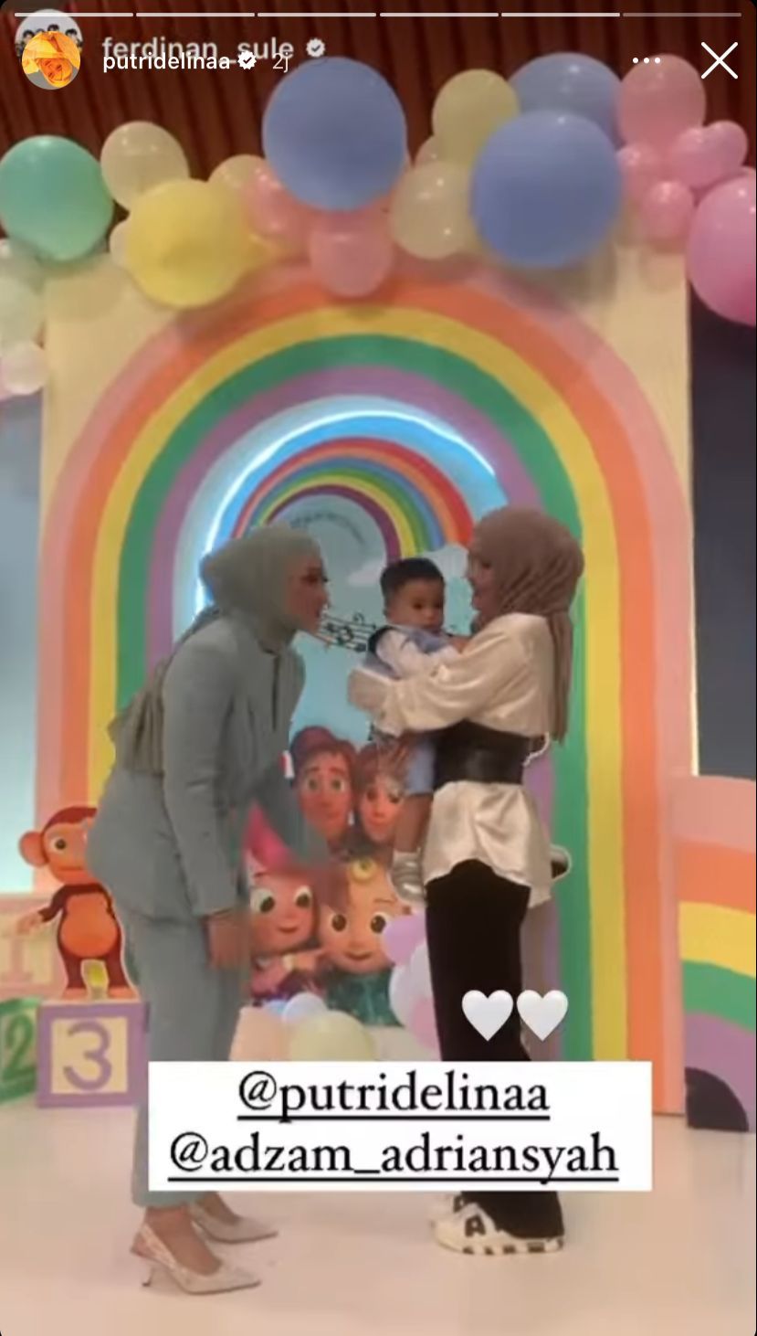 Putri Delina dan Nathalie Holscher