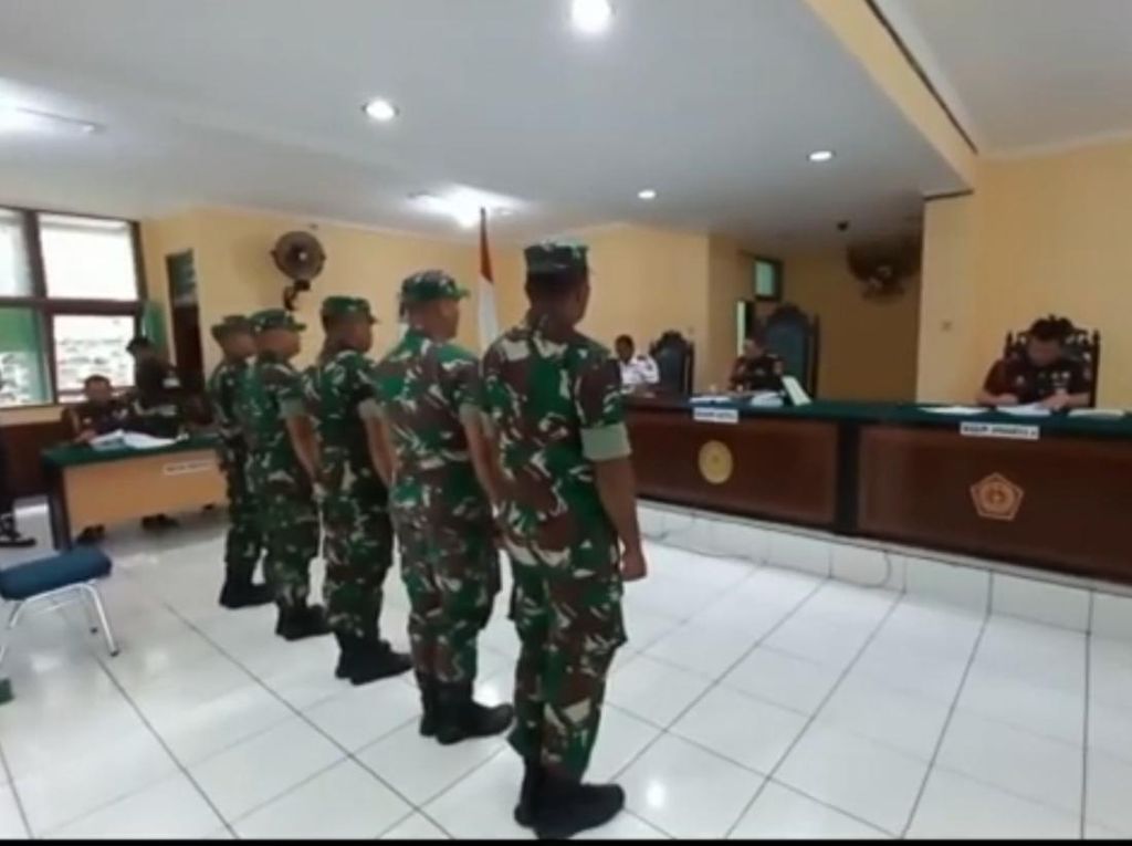 5 Prajurit TNI Pemutilasi 4 Warga Mimika Didakwa Pembunuhan Berencana