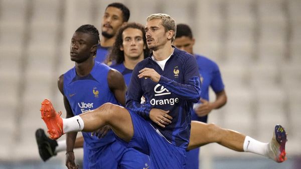 Intip Latihan Timnas Prancis Jelang Duel Lawan Maroko