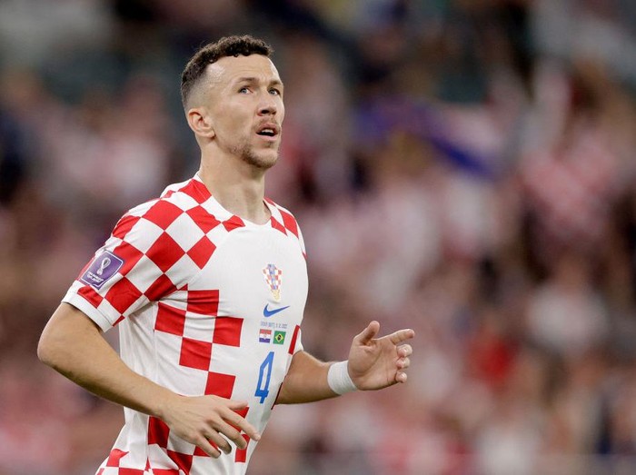AL RAYYAN, QATAR - DECEMBER 9:  Ivan Perisic of Croatia disappointed   during the  World Cup match between Croatia  v Brazil  at the Education City Stadium on December 9, 2022 in Al Rayyan Qatar (Photo by David S. Bustamante/Soccrates/Getty Images)