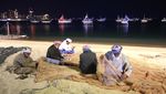 Jelang Semifinal, Perahu di Doha Kibarkan Bendera Argentina hingga Prancis